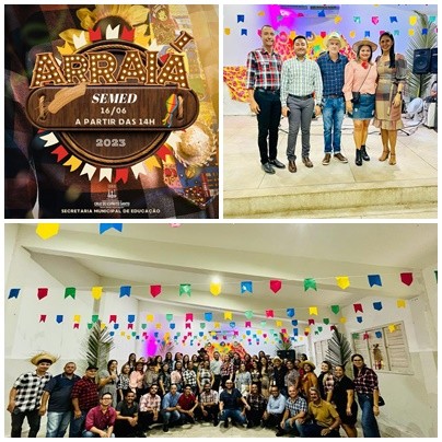 Secretaria Municipal de Educação de Cruz do Espírito Santo se transformou num grande arraiá